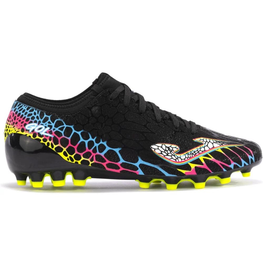 BOTAS FUTBOL CESPED ARTIFICIAL JOMA. TACOS NEGRO GOLW24001AG