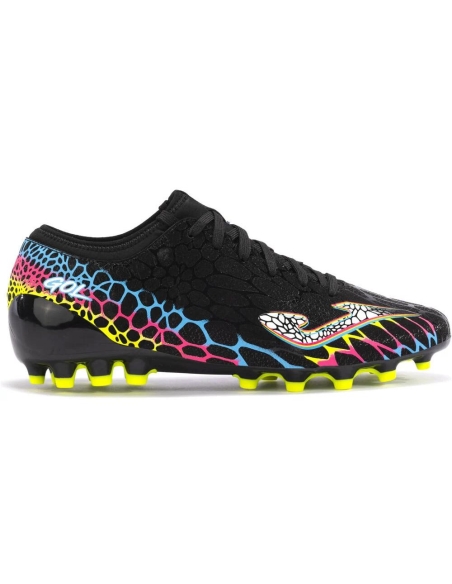 BOTAS FÚTBOL CÉSPED ARTIFICIAL JOMA. TACOS NEGRO GOLW24001AG