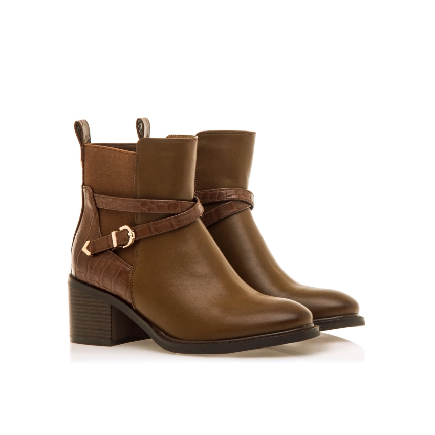 BOTÍN SEÑORA MUSTANG MARRÓN. 63494