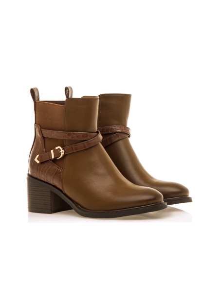 BOTÍN SEÑORA MUSTANG MARRÓN. 63494