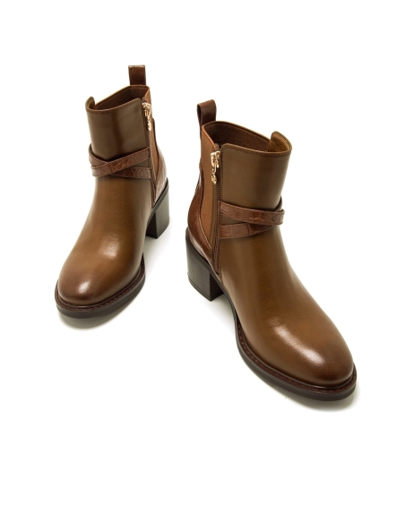 BOTÍN SEÑORA MUSTANG MARRÓN. 63494