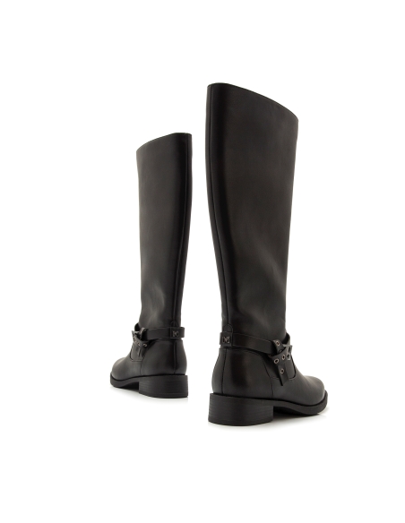 BOTA DE CAÑA ALTA SEÑORA MUSTANG NEGRO. 63503