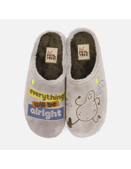 ZAPATILLA ESTAR POR CASA CHICO 73496-GENESEE GRIS