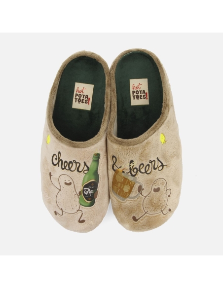 ZAPATILLA ESTAR POR CASA CHICO 73465-KORMEND GIOSEPPO BEIG