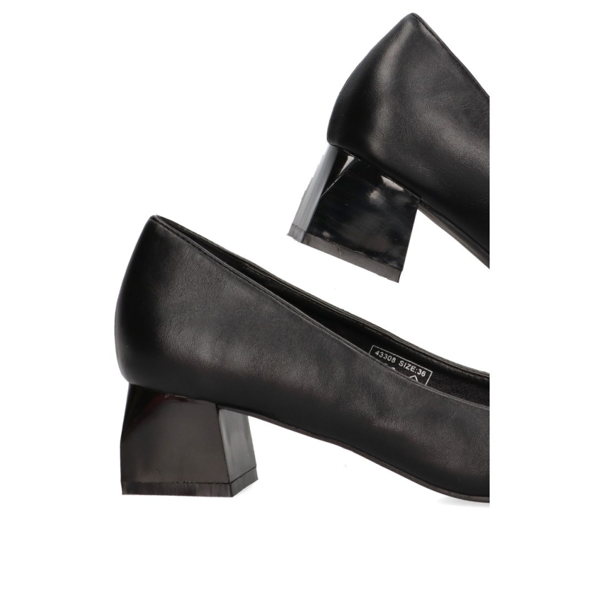 ZAPATO MUJER ETIKA TACON BAJITO 43308 NEGRO