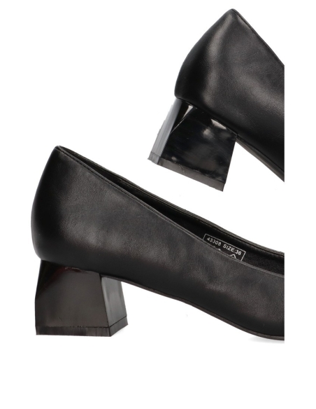 ZAPATO MUJER ETIKA TACON BAJITO 43308 NEGRO