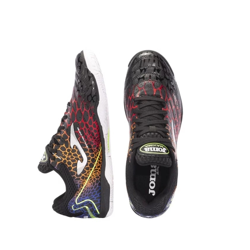 BOTA FUTBOL SALA JOMA MAXIMA 2431 NEGRO ROJO