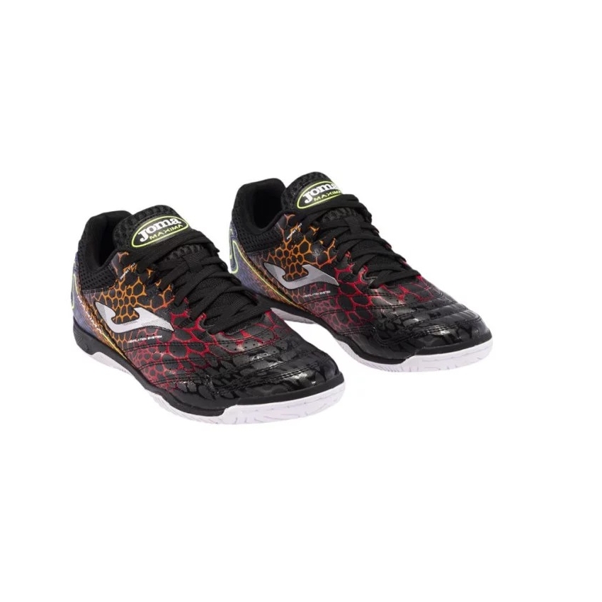 BOTA FUTBOL SALA JOMA MAXIMA 2431 NEGRO ROJO