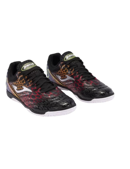 BOTA FUTBOL SALA JOMA MAXIMA 2431 NEGRO ROJO