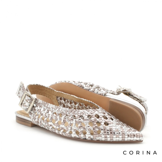 MANOLETINA MUJER TRENZADA PLATA 2417 2