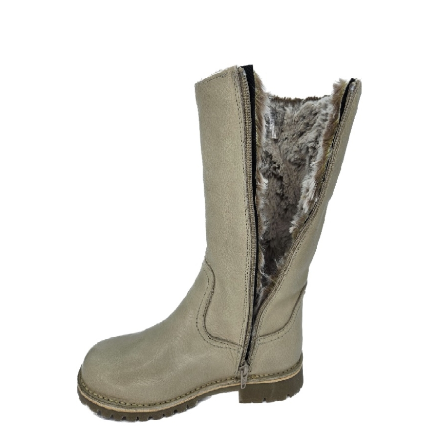 BOTAS BOMBER EN PIEL VISON FORRO INTERIOR EN...