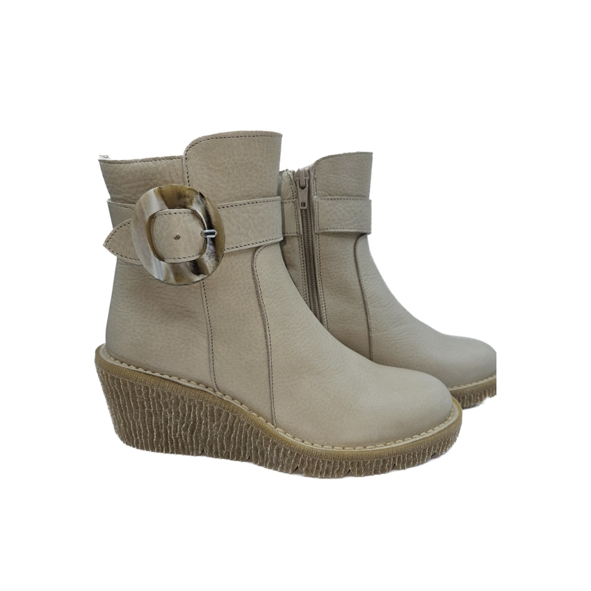 BOTIN CUÑA EN PIEL VISON 24562 ATXA