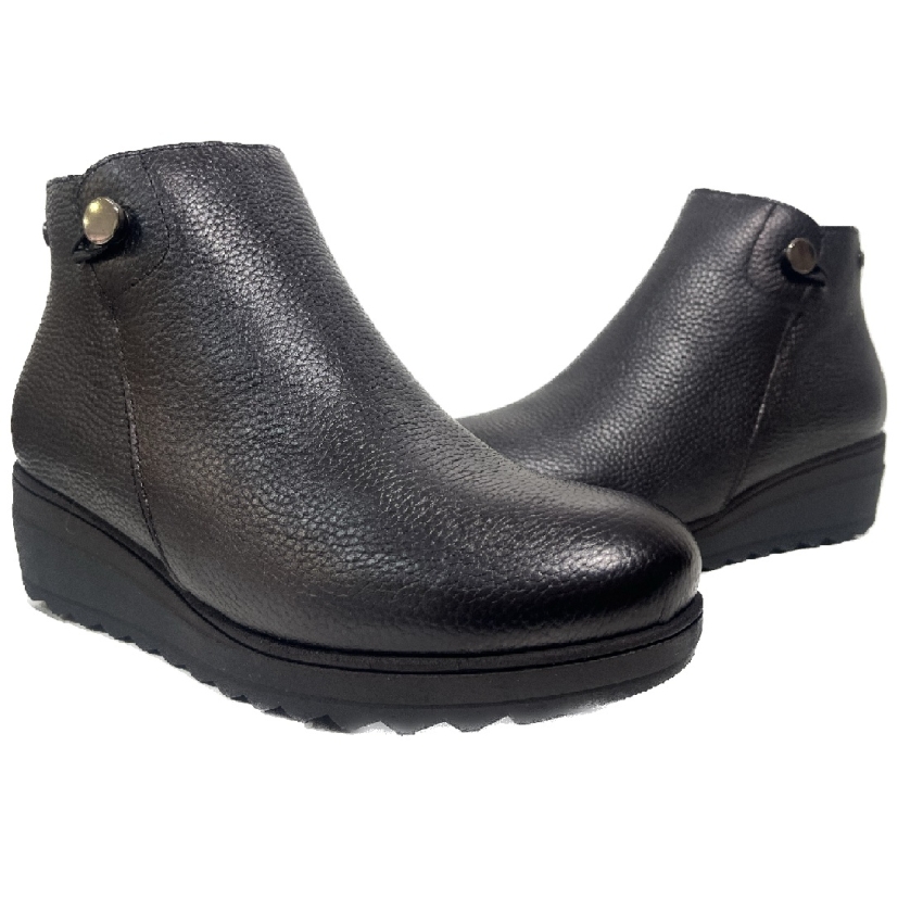 BOTIN MUJER CLASICO PIEL NEGRO ACERO 5079 TARKE
