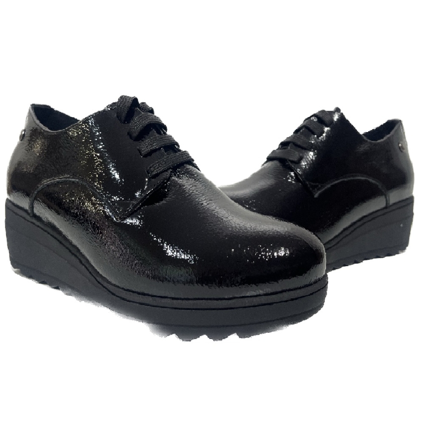 ZAPATO MUJER PIEL 5052 PRIMULA NEGRO DE TARKE