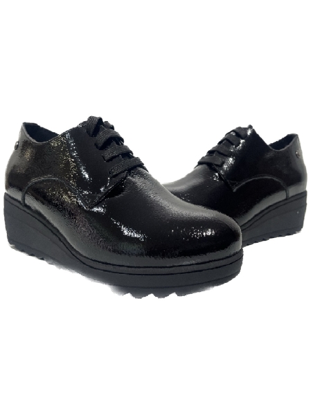ZAPATO MUJER PIEL 5052 PRIMULA NEGRO DE TARKE