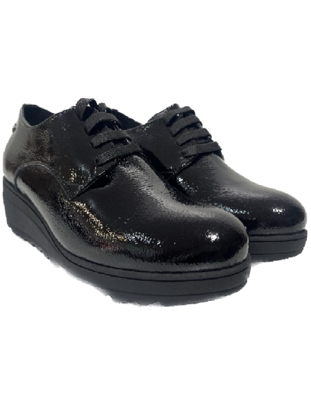 ZAPATO MUJER PIEL 5052 PRIMULA NEGRO DE TARKE