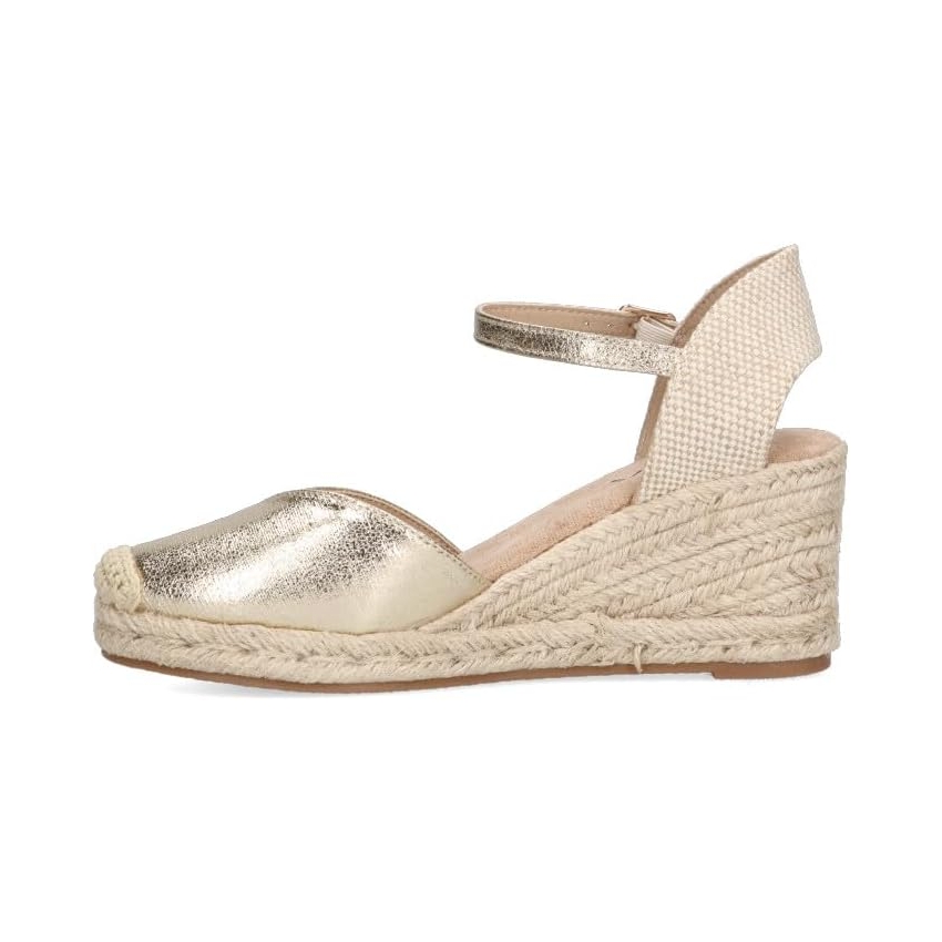 SANDALIAS CUÑAS MUJER BEIG ETIKA 20010