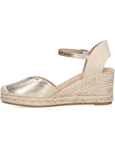 SANDALIAS CUÑAS MUJER BEIG ETIKA 20010