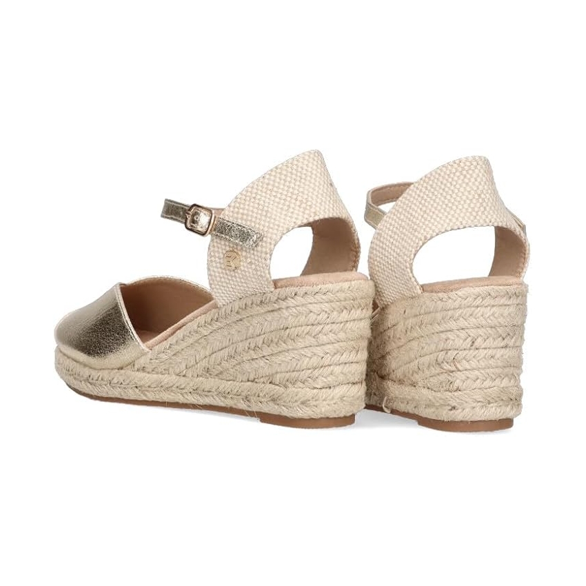 SANDALIAS CUÑAS MUJER BEIG ETIKA 20010