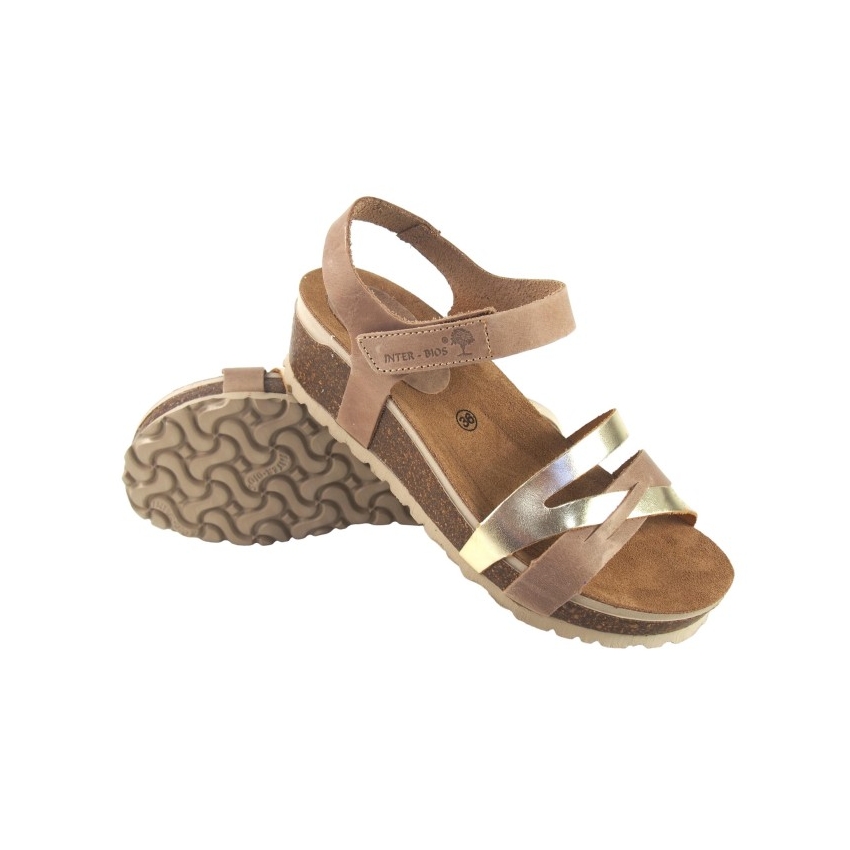 SANDALIA CUÑA BIO DE MUJER INTERBIOS CIERRE...