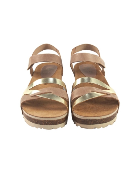 SANDALIA CUÑA BIO DE MUJER INTERBIOS CIERRE PULSERA VELCRO 5