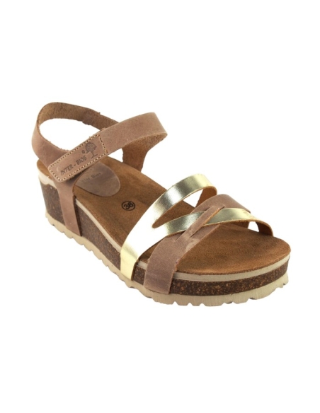 SANDALIA CUÑA BIO DE MUJER INTERBIOS CIERRE PULSERA VELCRO 5