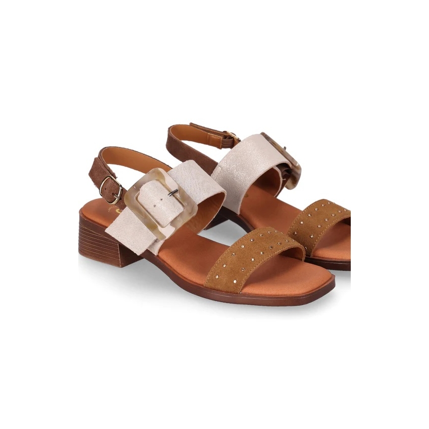 SANDALIAS SERRAJE DE MUJER CHIKA 10 PIEL TACON...