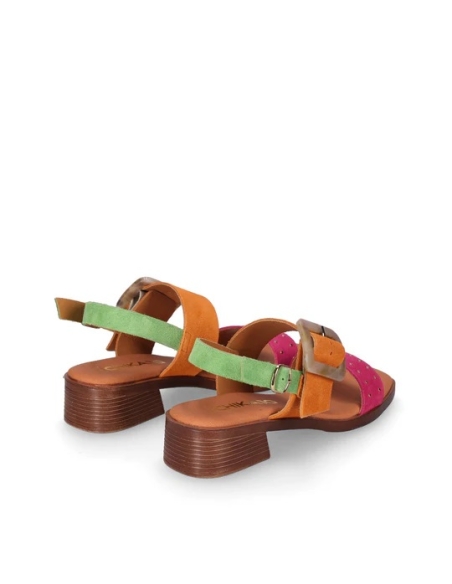 SANDALIAS SERRAJE DE MUJER CHIKA 10 PIEL PLANO MUSAKA 07