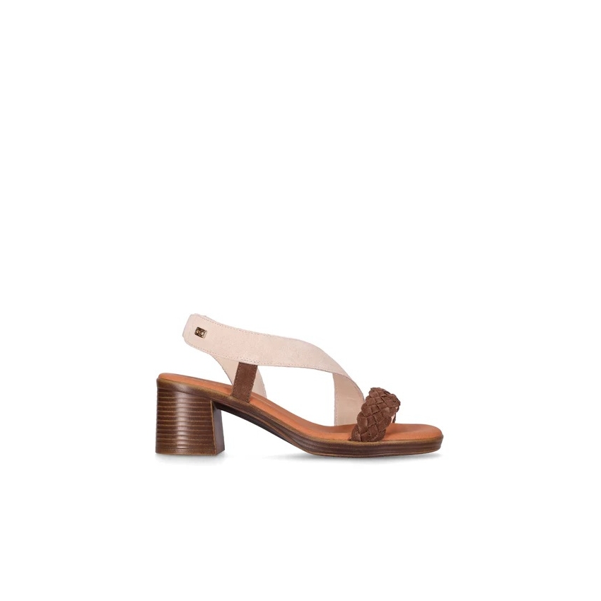SANDALIAS SERRAJE DE MUJER CHIKA 10 PIEL TACON MEDIO