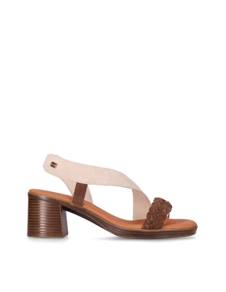 SANDALIAS SERRAJE DE MUJER CHIKA 10 PIEL TACON MEDIO