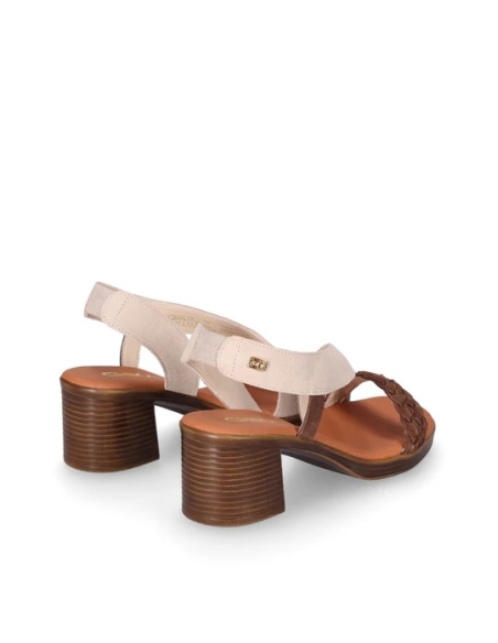 SANDALIAS SERRAJE DE MUJER CHIKA 10 PIEL TACON MEDIO