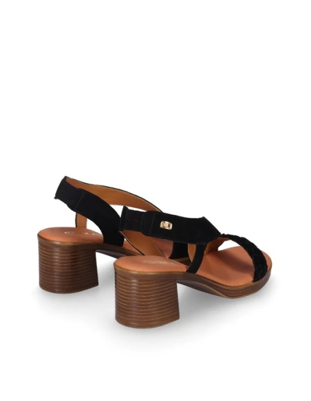 SANDALIAS SERRAJE DE MUJER CHIKA 10 PIEL TACON MEDIO