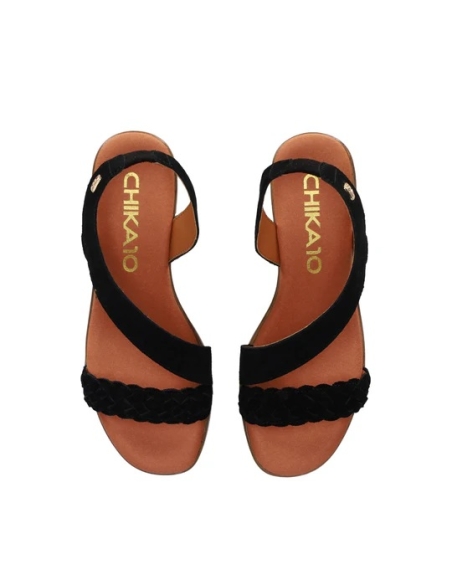 SANDALIAS SERRAJE DE MUJER CHIKA 10 PIEL TACON MEDIO