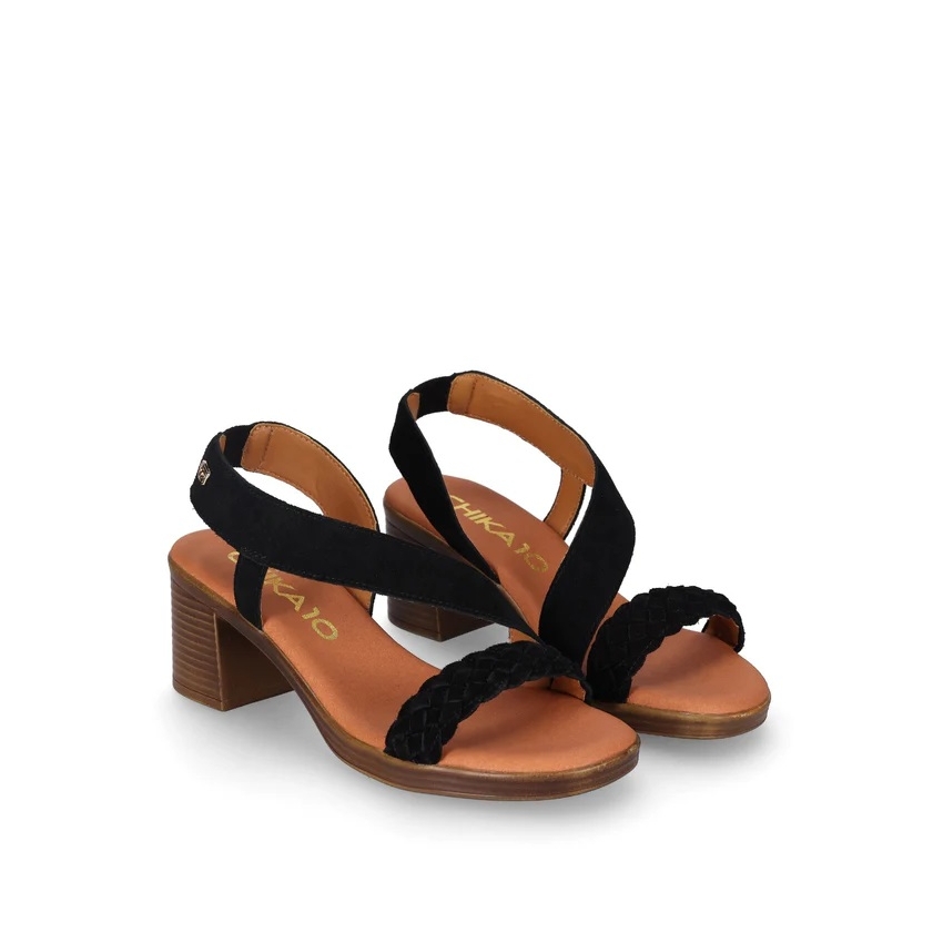 SANDALIAS SERRAJE DE MUJER CHIKA 10 PIEL TACON...