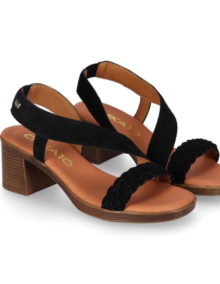 SANDALIAS SERRAJE DE MUJER CHIKA 10 PIEL TACON MEDIO