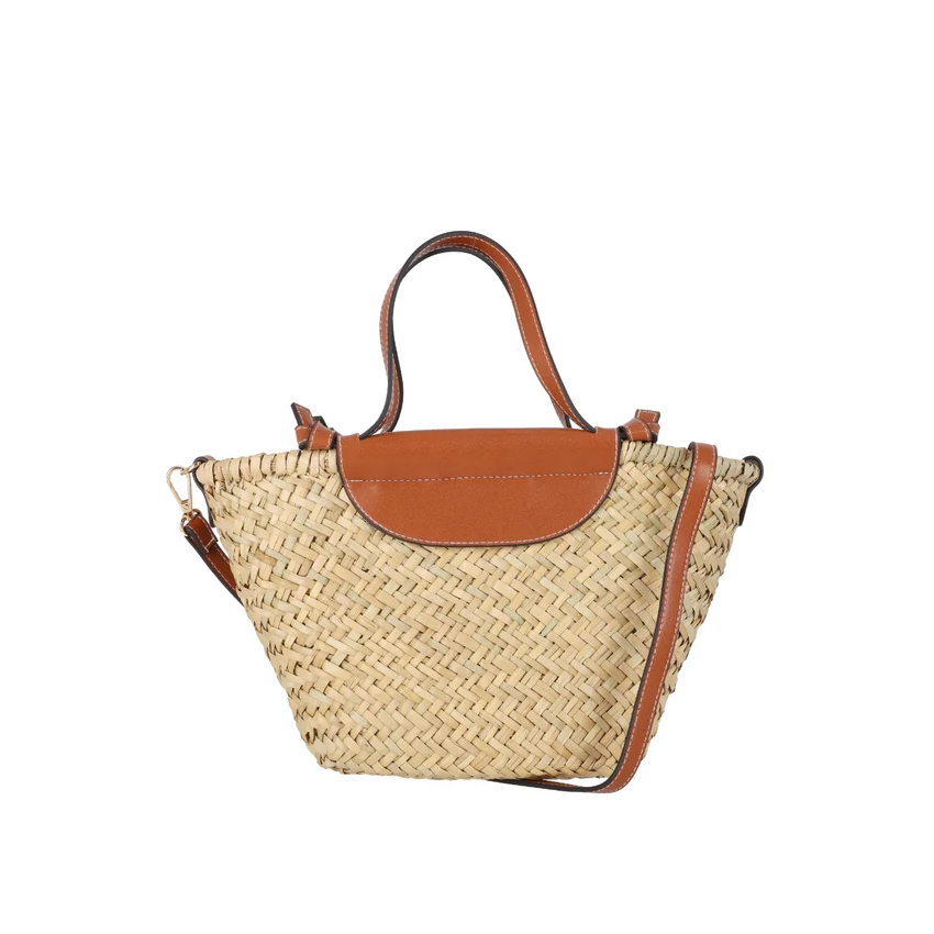 CAPAZO RAFIA  MUJER CHIKA 10 BAG KORAL 10