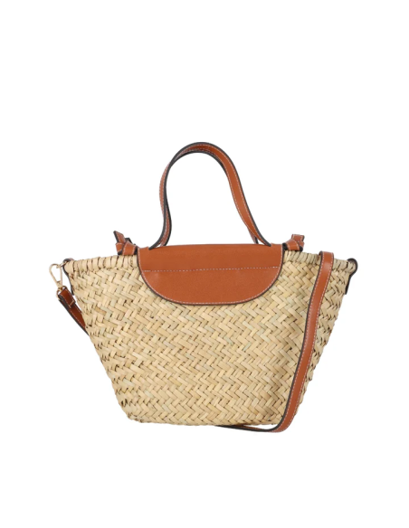 CAPAZO RAFIA  MUJER CHIKA 10 BAG KORAL 10