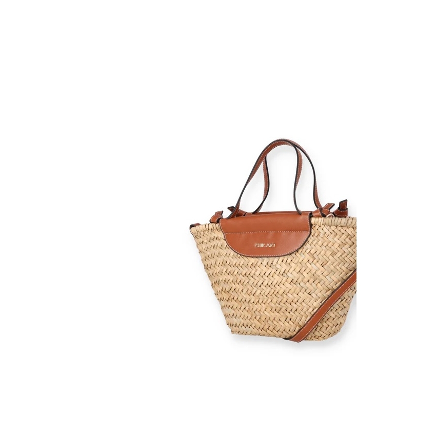 CAPAZO RAFIA  MUJER CHIKA 10 BAG KORAL 10