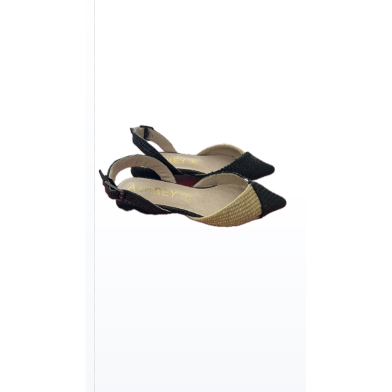 SANDALIAS PLANAS RAFIA  MUJER AZAREY PLANTA PIEL574J100R