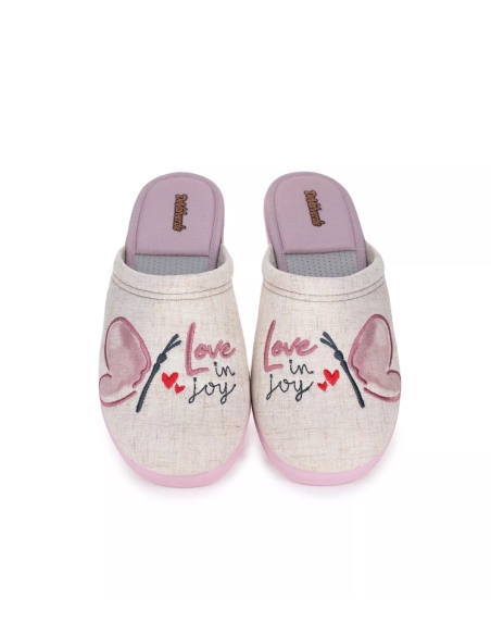 ZAPATILLA ESTAR POR CASA MUJER DEVALVERDE ZUECO MARIPOSA 157