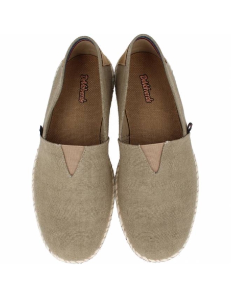 ZAPATILLAS LONA DEVALVERDE 4052 KAKI RUSTIC SUELA DE ESPARTO