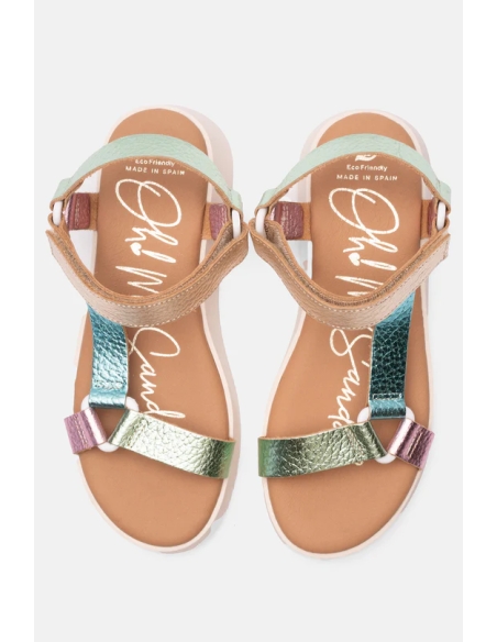 SANDALIAS PLANAS MUJER PLANTA DE GEL SANDALS 5653