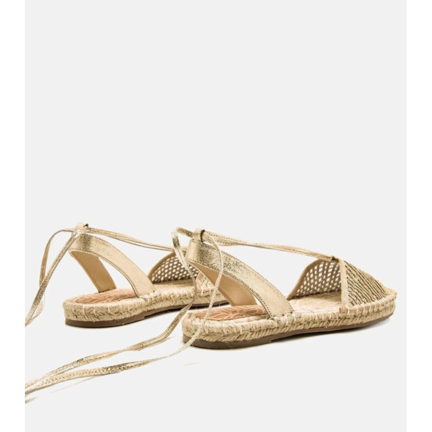 SANDALIAS PLANAS MUJER MUSTANG ATADA RAFIA 51841