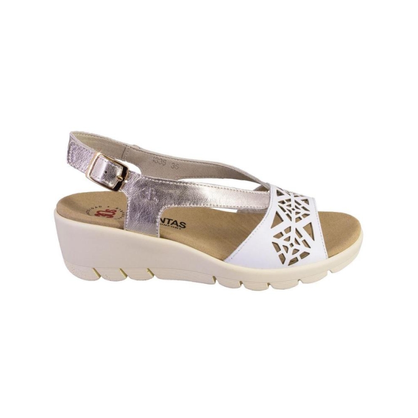 SANDALIAS PLANAS MUJER TREINTAS 4335  PLANTILLA...