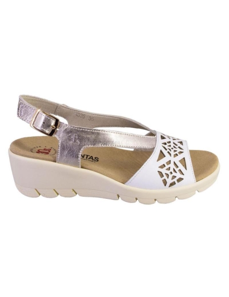 SANDALIAS PLANAS MUJER TREINTAS 4335  PLANTILLA EXTRAIBLE