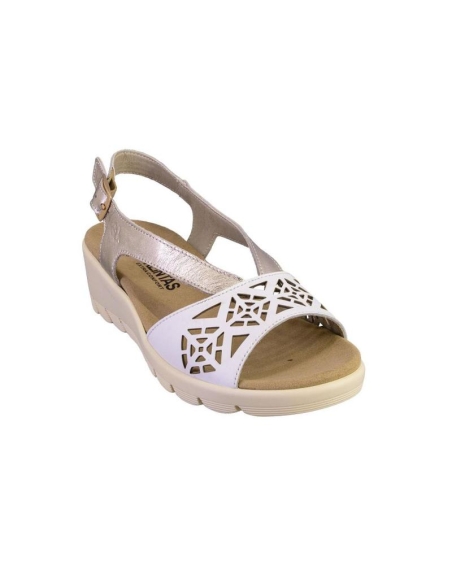 SANDALIAS PLANAS MUJER TREINTAS 4335  PLANTILLA EXTRAIBLE