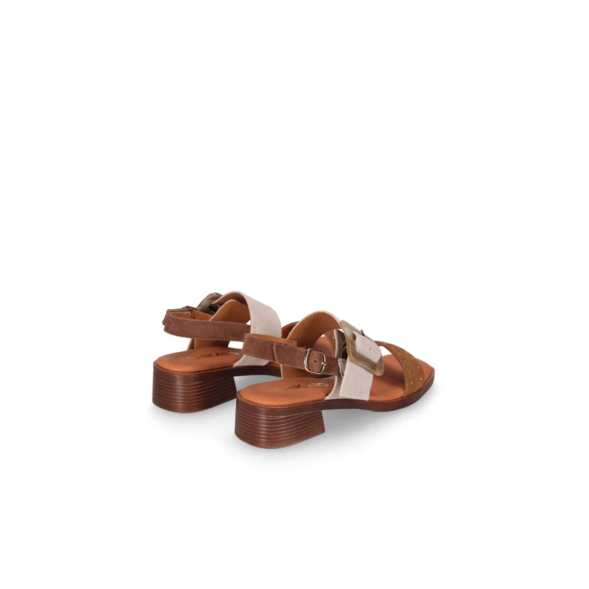 SANDALIAS SERRAJE DE MUJER CHIKA 10 PIEL TACON...