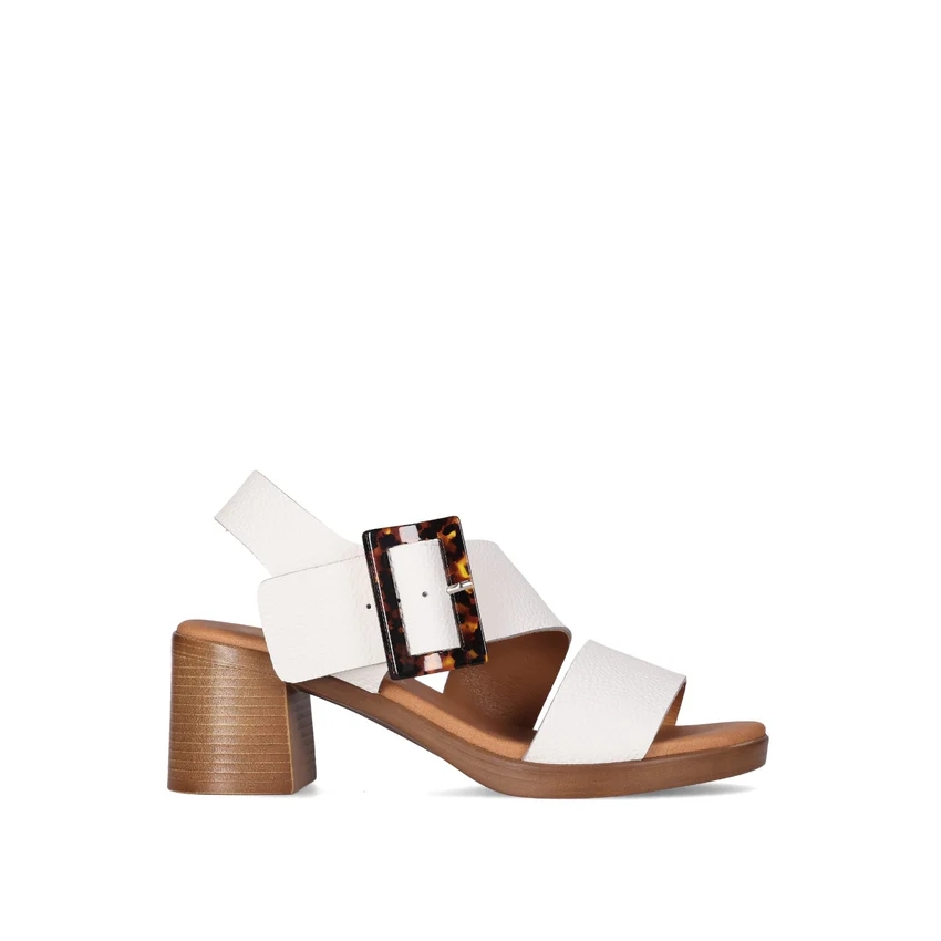 SANDALIAS PIEL DE MUJER CHIKA 10 TACON MEDIO...