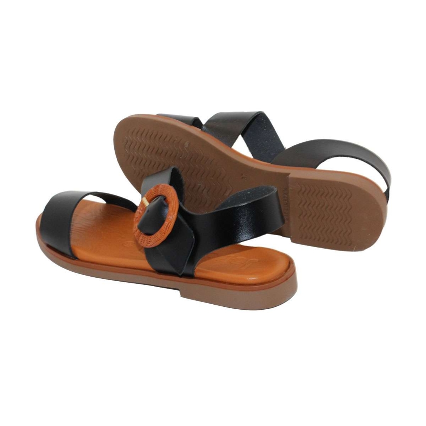 SANDALIAS PLANAS MUJER PIEL PLANTILLA DE GEL...