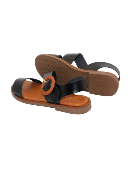 SANDALIAS PLANAS MUJER PIEL PLANTILLA DE GEL 4431 JORDANA